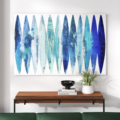 «Abstract Surfboard Blues» par David Moore - reproduction d'art
