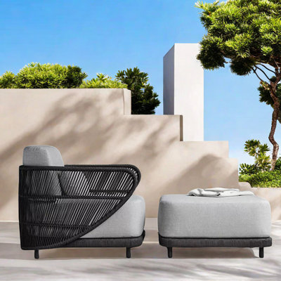 Chaise longue d'extérieur en tissu Garden Leisure