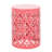 Stylish Metal S/2 End Tables, Iron Cut Design For Fashion, Coral Color, Powder-Coated Frame, No Assembly, 13.75W X 13.75D 18.00H & 11.75W 11.75D 15.75H Table Pair, Modern Pattern, Shade,-1827540701