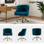 Chaise de travail en velours Doreen-1216894277