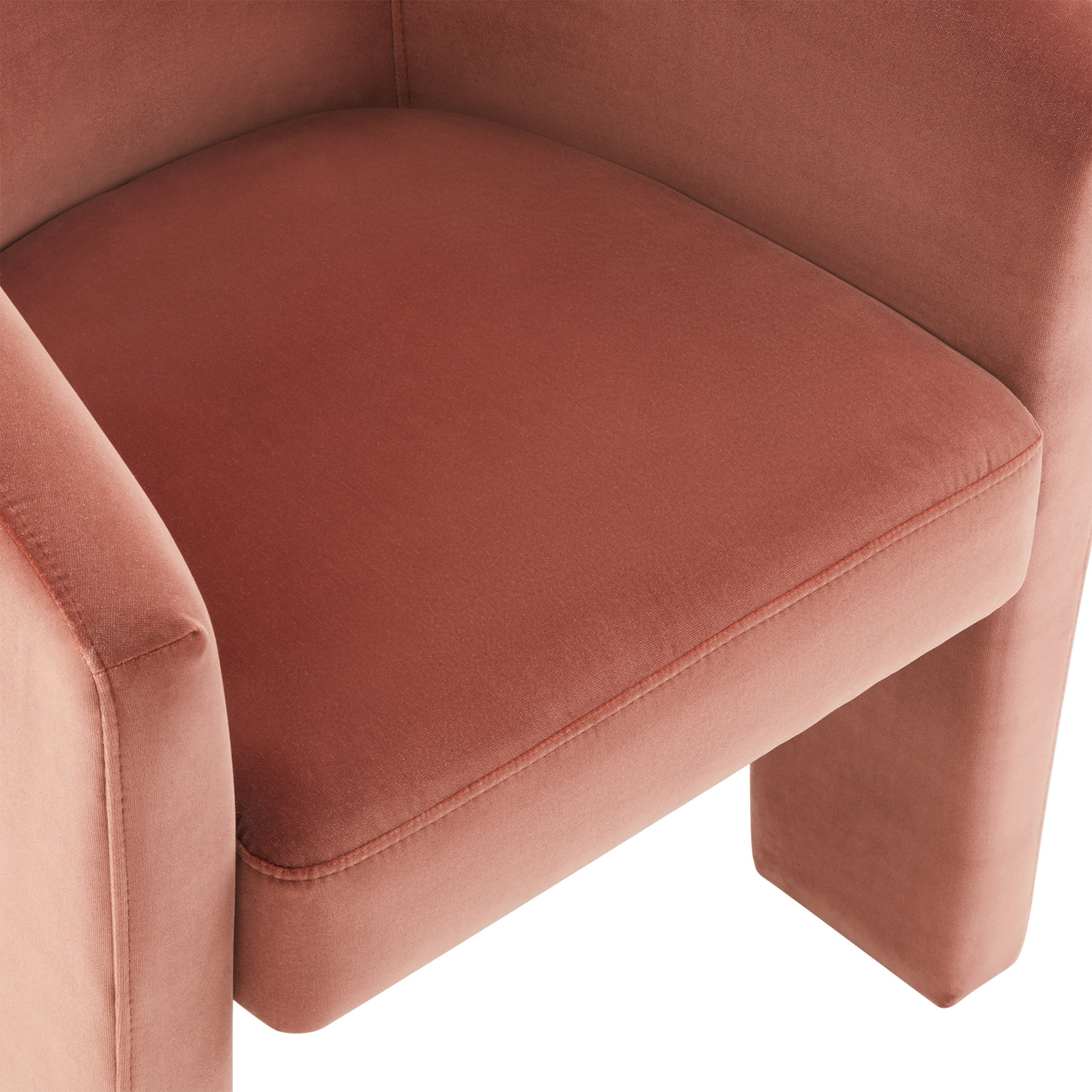 Edenton 19.3'' H Upholstered Armchair, Falkirk Reddish Brown Velvet