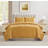 Square 3-Piece Solid Pinsonic Textured Quilt Set-97535291-97535292