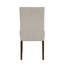 Ensemble de salle à manger classique 9 pièces brun foncé et 8 chaises d'appoint rembourrées Taupe-132435701