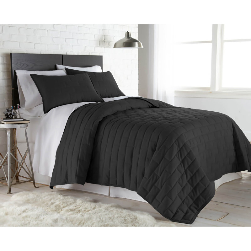 Southshore Fine Linens Brickyard Lightweight Oversized Quilt Set with matching shams, Full/Queen Quilt + 2 Standard Shams