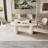 Abishan 70.87" Modern Rectangle Cream White Dining Table for Kitchen, Bar, Living Room-201815937-210642519
