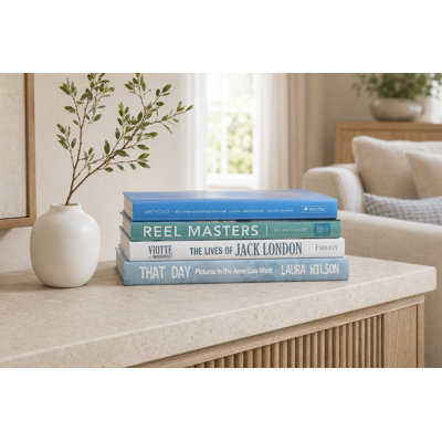 Ruken 4" H Summer Decorative Books