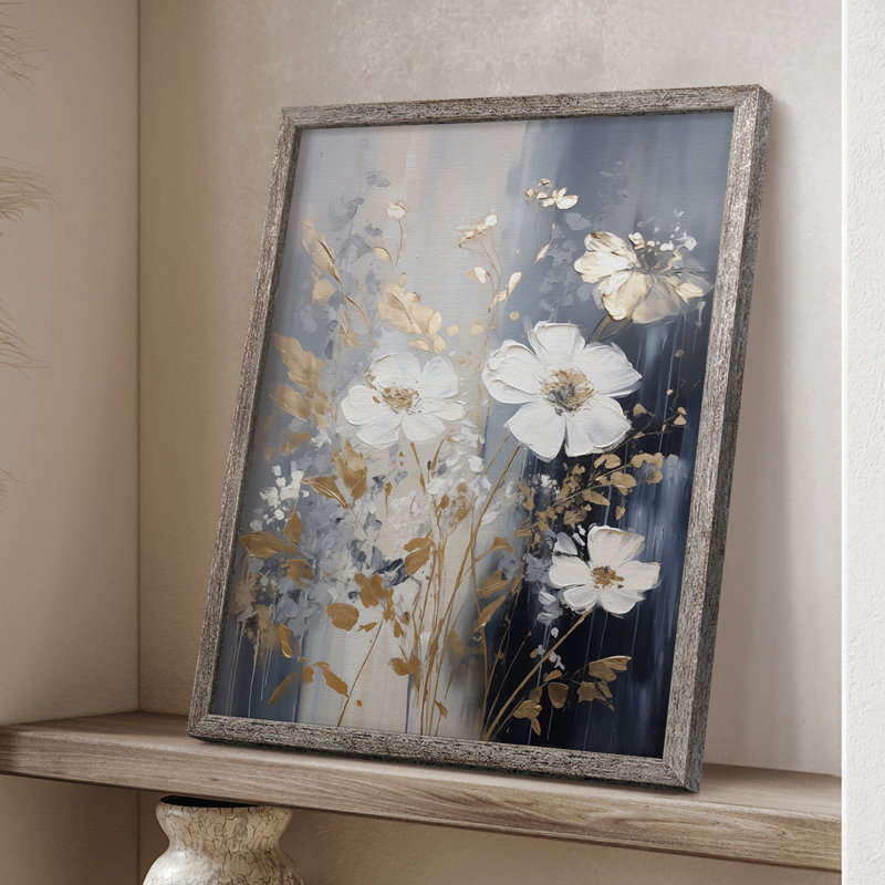 Reproduction encadrée FLORAL Series CCCCIX - bois massif, H 11 po x l 9 po