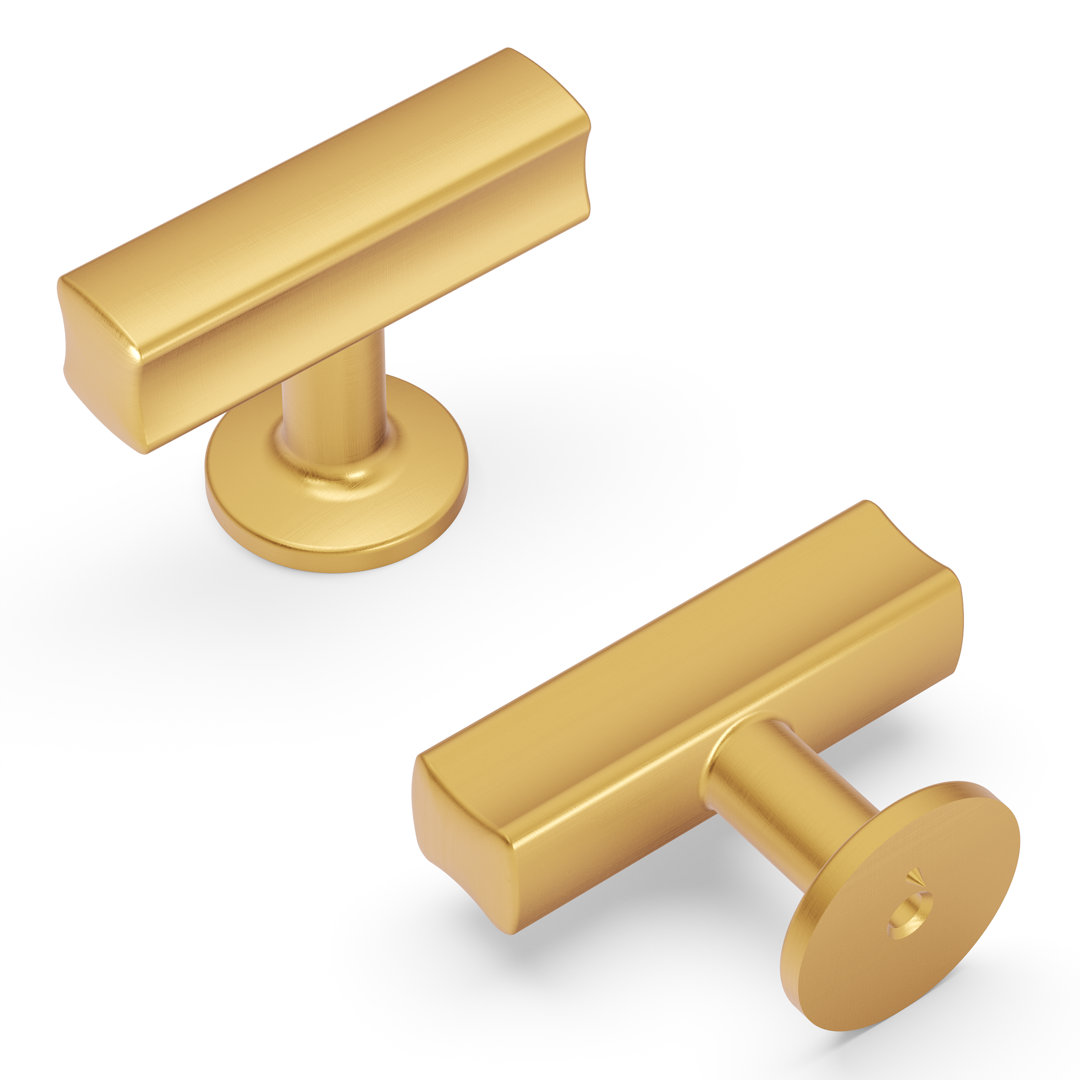 Woodward Collection T-Knob - 1-15/16" x 15/16 " Cabinet Knob - Contemporary Hardware for Drawers & Cabinets Hickory Hardware 