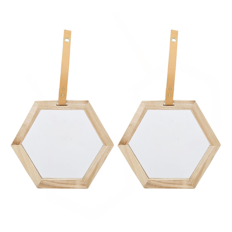 Miroir hexagonal, 10 po x 11 po, 2