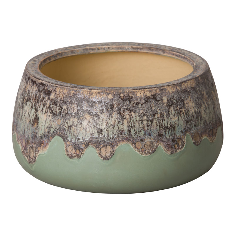 Shantel Handmade Ceramic Pot Planter, 7" H x 13" W x 13" D