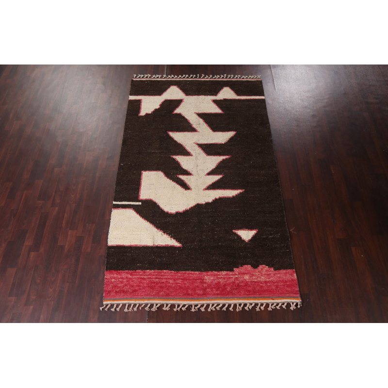 One-of-a-Kind 5'11" X 9'10" New Age Wool Area Rug in Brown