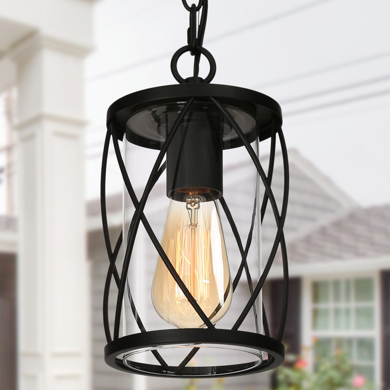 Ezquiel 1-Light Outdoor Hanging Pendant Light