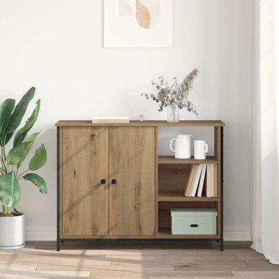  Sideboard Artisan Oak 100 X 33 X 75 Cm Engineered Wood