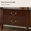 Console en bois massif de noyer foncé-804758160-804758174