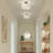 Armindo 3-Light Graphite Semi-Flush Mount Light with Summer Linen Shade-2026974637