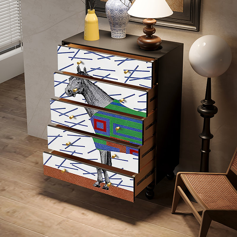 Armoire décorative rétro de luxe à lumière française
