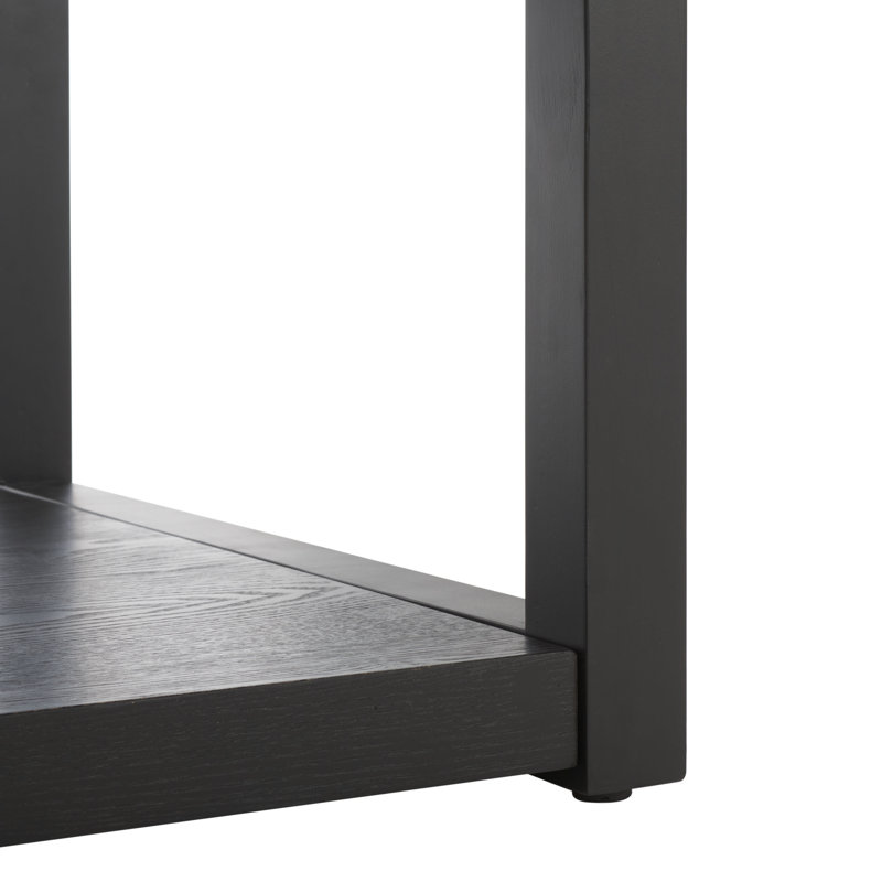 Omara Rectangular Single Coffee Table, Black