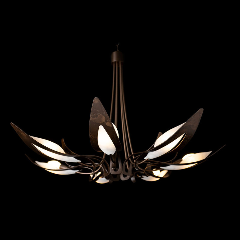 Parasol 7-Light Chandelier - Sterling, Bronze