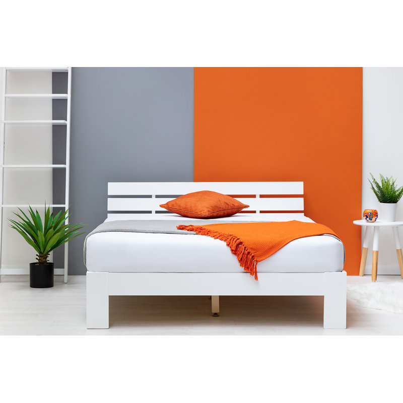 Strickler Solid Wood Bed, Double (4'6'), 23cm Coil Spring