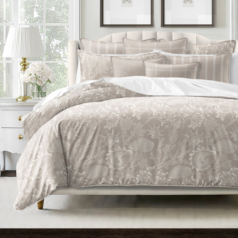 Shellabrate Natural Cotton Duvet Cover Set  8 Piece, Queen Duvet Cover + 7 Additional Pieces
