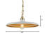 Luminaire suspendu 1 lumière avec abat-jour blanc, finition quincaillerie-1441120311