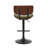 Pehrson Swivel Height Adjustable Faux Leather Mid-Century Bar Stool-620438783