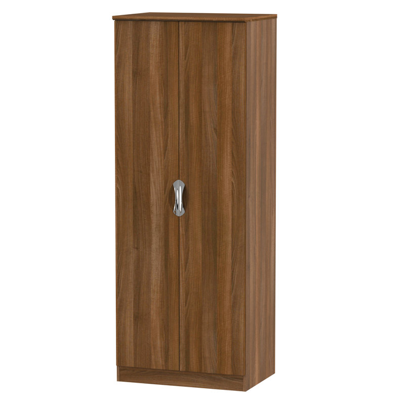 Ratley 2 Door Manufactured Wood Wardrobe, Kashmir Gloss, Basic, H183 x W74 x D53cm