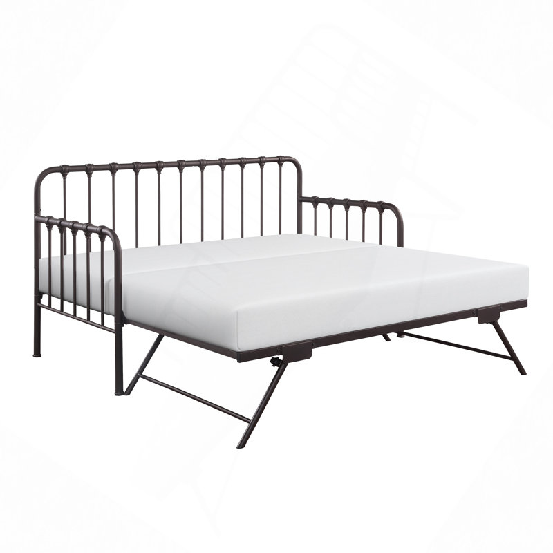 Méridienne avec lit gigogne relevable 1pc, Bronze