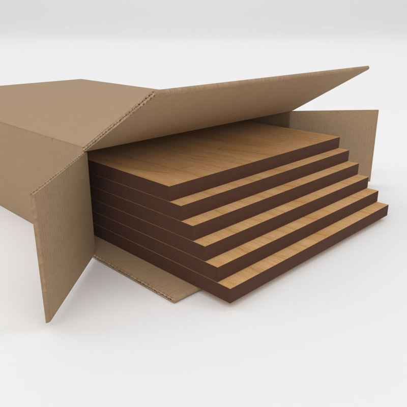 Planches en bois, Érable, H 7,75 po x l 7,75 po x P 0,38 po