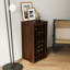 Armoire 32 bouteilles en noyer brun - Buffet modulaire pour votre maison avec fentes