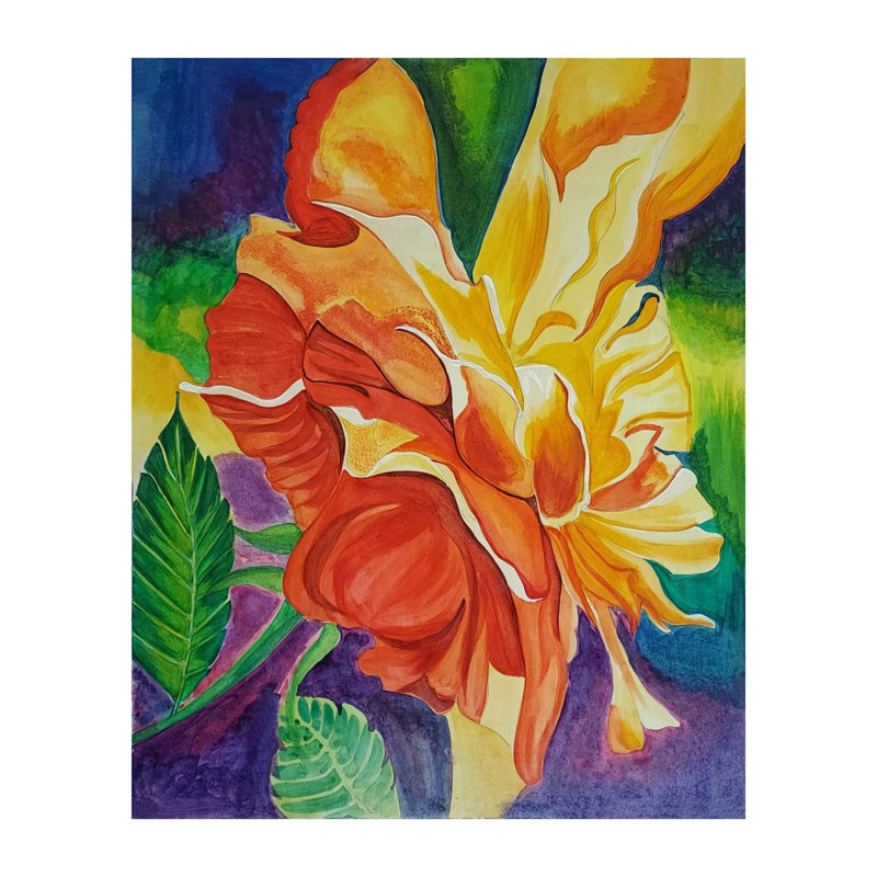 Floral vif | Aquarelle sur feuille | Par Aditi Junnare