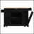 Fluted Kitchen Island with Trash Can Storage, Power Outlets, and Rolling Wheels for Enhanced Mobility and Organization-1580879441