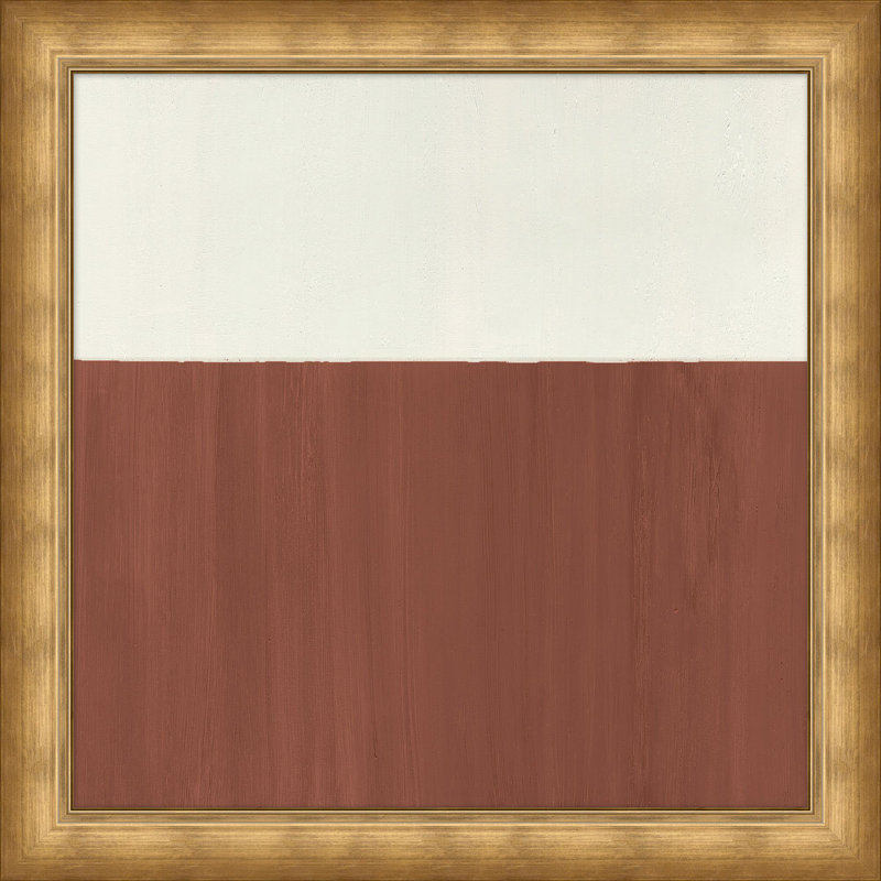 Textured Panel Painting by Thom Filicia, Coral/White