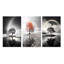 «Rainbow Grayscale Arc Over Tree», 3 pièces sur toile-200269135-200269130