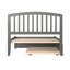 Lit plateforme en bois massif avec pied de lit et gigogne Florio-140254013-168068953
