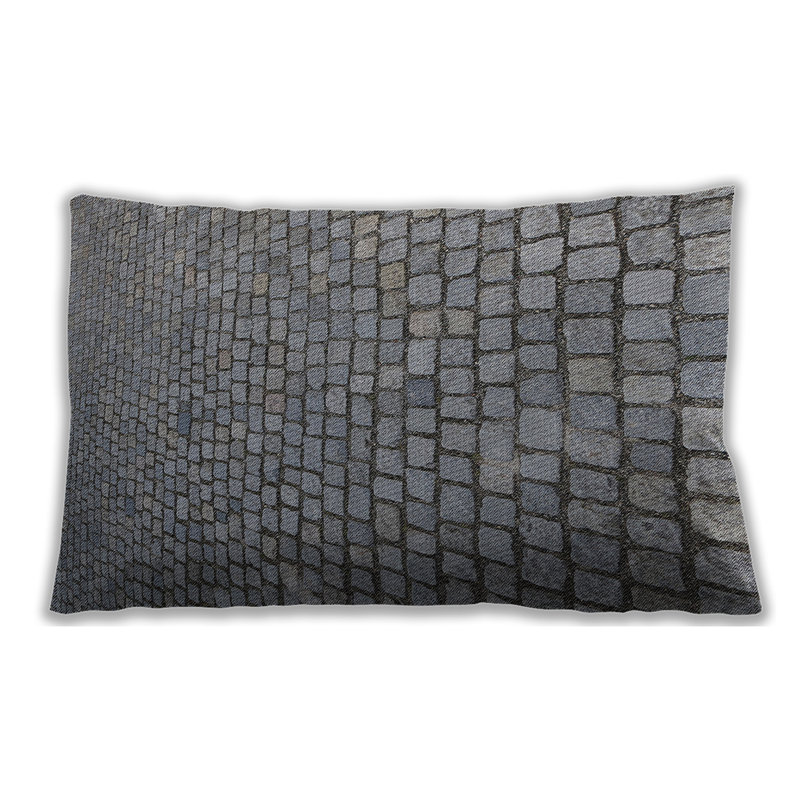 Geometric Throw Pillow, Microsuede