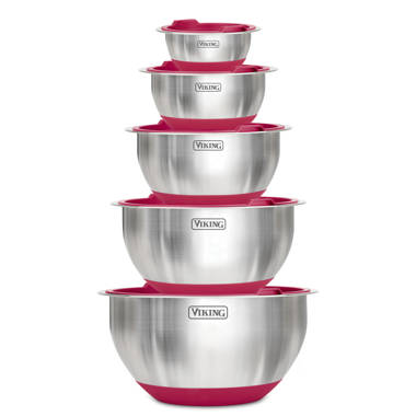 Lifetime Brands KitchenAid Classic Mixing Bowls, Set of 5, Aqua Sky 2