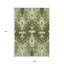 Tapis d'intérieur / extérieur lavable en ikat vert olive et artichaut 9 pi x 12 pi HomeRoots