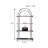 Multilayer Stainless Steel Storage Display Cases