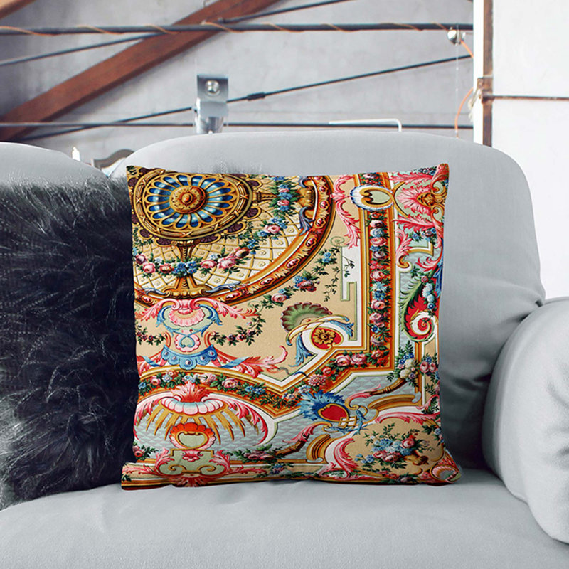 Square Throw Cushion, 40cm H x 40cm W x 15cm D