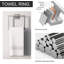 Ensemble d'accessoires de salle de bain 5 pièces noir mat-117496412