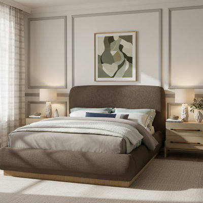 Ivalda Upholstered Panel Bed