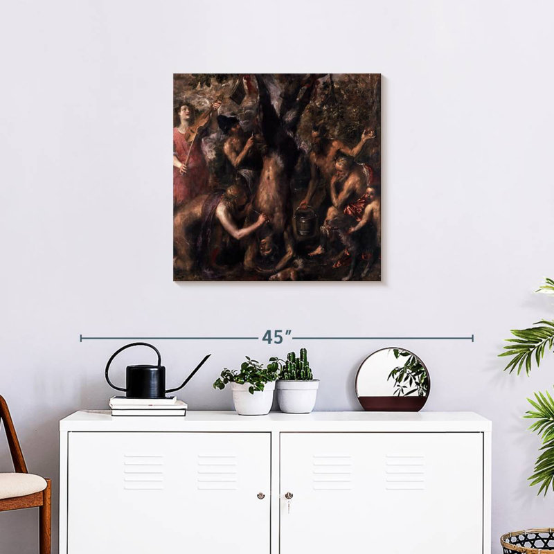 Leisha, l'écorcheur de Marsyas, H 24 po x l 24 po