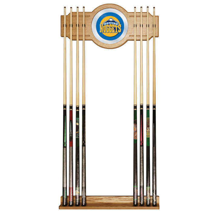 Trademark Global Pool Cue Rack, Denver Nuggets, 30"L x 12"W