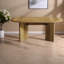 Table de salle à manger et de cuisine élégante en bois ovale pour les réunions de bureau et les conférences | Idée de cadeau