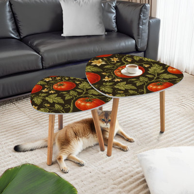 Ensemble de 2 tables basses gigognes Triangle