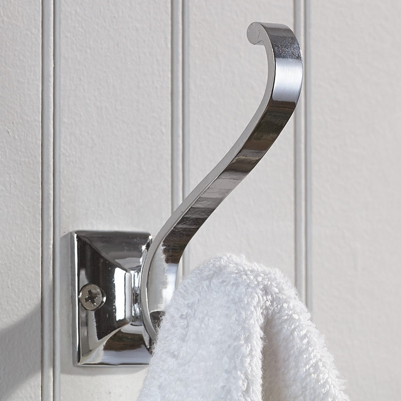 Transitional Metal Wall Hook, Chrome