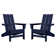 Ratcliff All-Weather HDPE Adirondack Chair Set of 2
