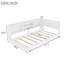 Base de lit en forme de L pour enfants, lit d'angle avec rangement latéral Montessori, station de charge et lumière DEL (sans matelas)-132915820-132915821