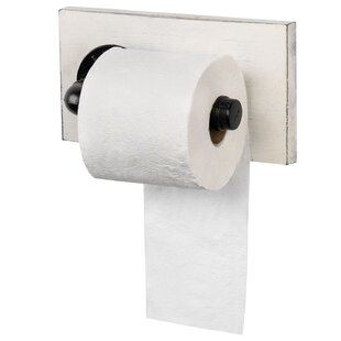Toilet Paper Holder with Shelf Black Wipes Dispenser for Bathroom Stai